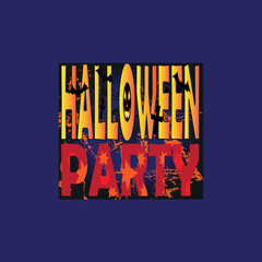Obraz premium Halloween Party,retro halloween tshirt design, poster, print, postcard and other uses,vector illustration t-shirt design , Vector Artwork.