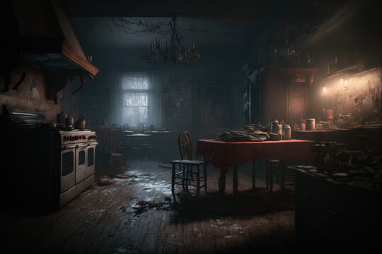 Old Haunted House - Kitchen