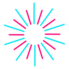 Glowing firework neon, firework burst, Sparkling firework neon