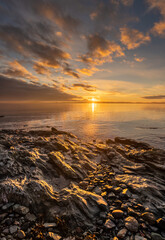 Sunrise at Penrhos Nature Park, Isle of Anglesey, North Wales 