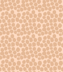 Abstract dots pattern, line drawing, hand drawn and seamless. Doodle style. Beige and nude tones. Ideal for printing and decorating textiles, paper and objects. Red and pink tones. Vector illustration