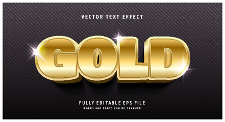 Editable text style effect - Gold text style theme.