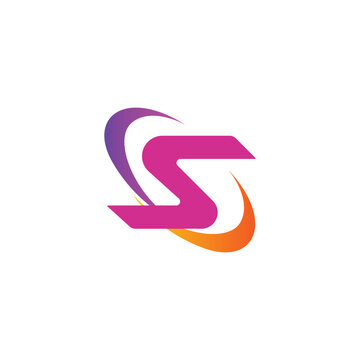 letter s logo technology logo