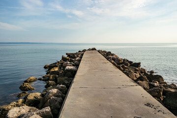 Fototapeta na wymiar Seascape in Grado, Friuli Venezia Giulia - Italy
