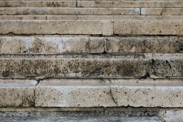Medieval stone stairs in Brussels