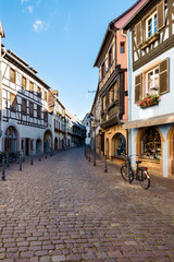 colorful street in Kaysersberg