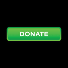 donate button website vector template