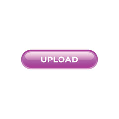 Upload Button Website Vector Template