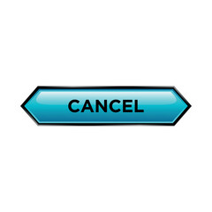 Cancel Button Website Vector Template
