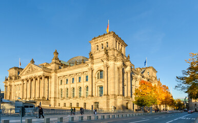 Obraz premium Reichstag Berlin, Government building. in Berlin-Mitte