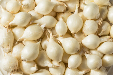 Raw White Organic Pearl Onions