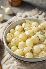 Homemade Creamy Creamed Pearl Onions