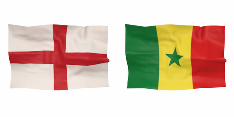 World Football 2022 playoff match schedule with groups and national flags. Tournament bracket. 3d-rendering