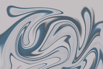 Fototapeta premium Abstract gray and blue wavy lines background, fluid flow vector design