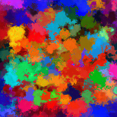 Abstract Paint Splotches Background