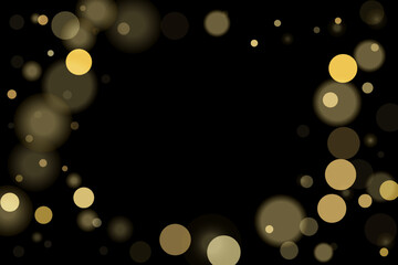 Gold glitter confetti, great design for any purpose. Party decor.