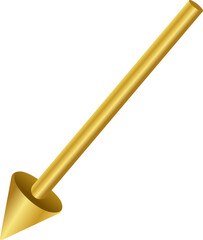 3d Gold Arrow
