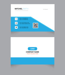 Professional business card template vector 