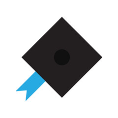 Graduation cap vector isolated on white background. Icon Graduation cap.