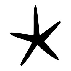 Obraz premium Black star illustration ornament design