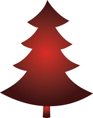 Red Christmas tree