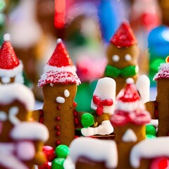 Gingerbread house: home sweet home at Christmas.