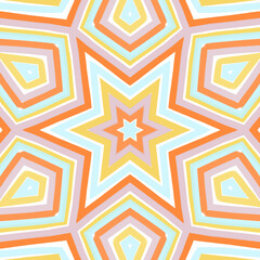 Abstract kaleidoscope background. Beautiful kaleidoscope seamless pattern. Multicolor mosaic texture. Seamless kaleidoscope texture. Unique kaleidoscope design