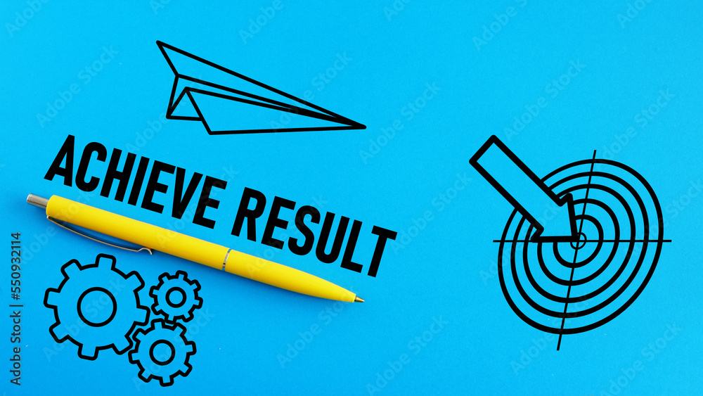 Poster achieve result is shown using the text