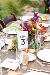 Wedding Dinner Table Setting