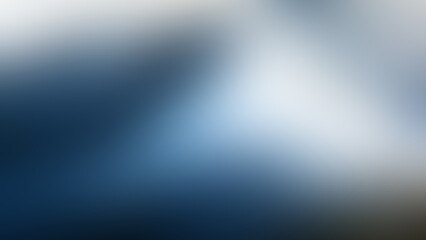 Blue and white abstract blurred background. Blurry dark wallpaper. Dark blue and white minimalist gradient background.