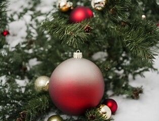 Obraz na płótnie Canvas Christmas tree ornaments