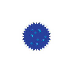 Corona virus icon. Simple style Corona virus poster background symbol. brand logo design element. Corona virus t-shirt printing. Vector for sticker.
