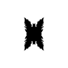 Rorschach test icon. Simple style Rorschach test background symbol. brand logo design element. Rorschach test t-shirt printing. Vector for sticker.
