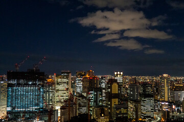 大阪 梅田スカイビル 空中庭園展望台からの夜景