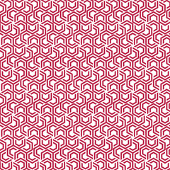 Ornament seamless geometric pattern Viva Magenta