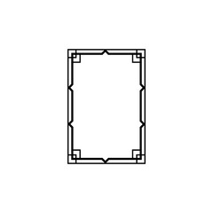 Art deco golden frames decorations, Golden art deco ornaments, retro geometric ornamental frame - classic luxurious gold frames, wedding invitation, celebration event