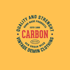 Vintage Badge Logo Design - Vector Stamp, old classic style illustration for apparel brand, restaurant, bistro, barber shop