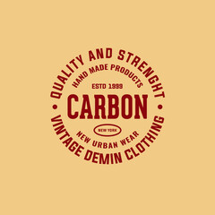 Vintage Badge Logo Design - Vector Stamp, old classic style illustration for apparel brand, restaurant, bistro, barber shop