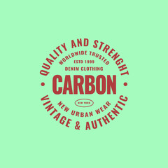 Vintage Badge Logo Design - Vector Stamp, old classic style illustration for apparel brand, restaurant, bistro, barber shop