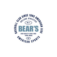 Vintage Badge Logo Design - Vector Stamp, old classic style illustration for apparel brand, restaurant, bistro, barber shop