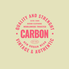 Vintage Badge Logo Design - Vector Stamp, old classic style illustration for apparel brand, restaurant, bistro, barber shop