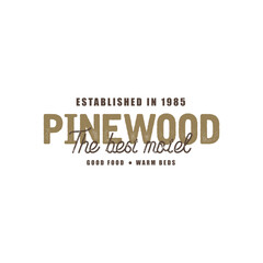 Vintage Badge Logo Design - Vector Stamp, old classic style illustration for apparel brand, restaurant, bistro, barber shop