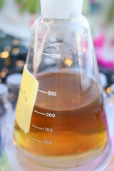 The product of redox chemical reaction is manganese dioxide, in the form of brown colloidal...