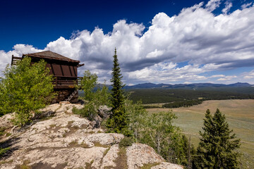 James T. Saban Fire Lookout Tower in Bighorn Mountains