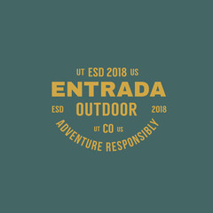 Fototapeta premium Vintage Badge Logo Design - Vector Stamp, old classic style illustration for apparel brand, restaurant, bistro, barber shop
