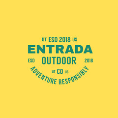 Fototapeta premium Vintage Badge Logo Design - Vector Stamp, old classic style illustration for apparel brand, restaurant, bistro, barber shop