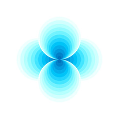 OpArt Optical Illusion Logo Abstract Design, Abstract art illustration with black and white stripes, pattern background