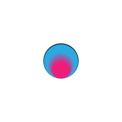 Abstract logo - geometric shape futuristic illustration liquid geometry technology tech flux twist warp fantasy