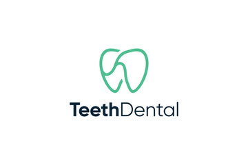 Teeth dental logo icon symbol design