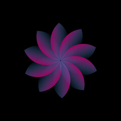 Flower Logo Illustration - Nature wedding bloom blossom garden Hawaii art exotic tropical flora